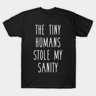 The Tiny Humans Stole My Sanity Funny Love Teacher T-Shirt